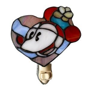 Vintage Dale Tiffany Minnie Mouse Stained Glass Night Light 90s Classic